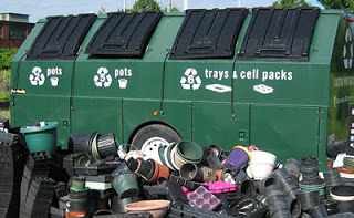 Recycling trailer at Missouri Botanical Garden